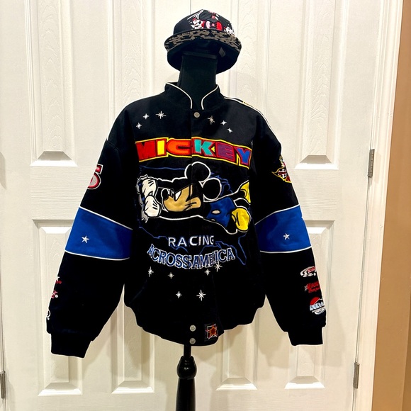 dudack Other - Mickey Mouse Racing across America embroidered Jacket Men's size M